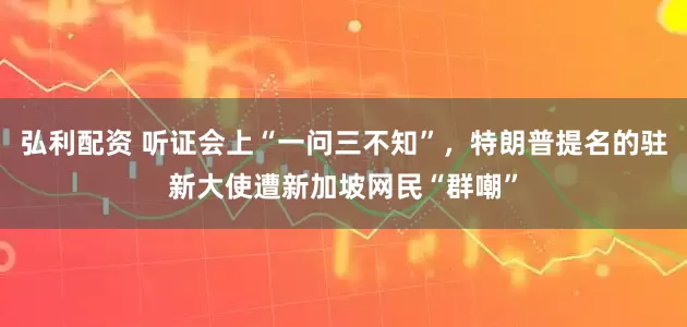 弘利配资 听证会上“一问三不知”，特朗普提名的驻新大使遭新加坡网民“群嘲”