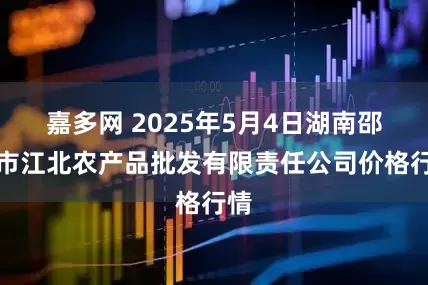 嘉多网 2025年5月4日湖南邵阳市江北农产品批发有限责任公司价格行情